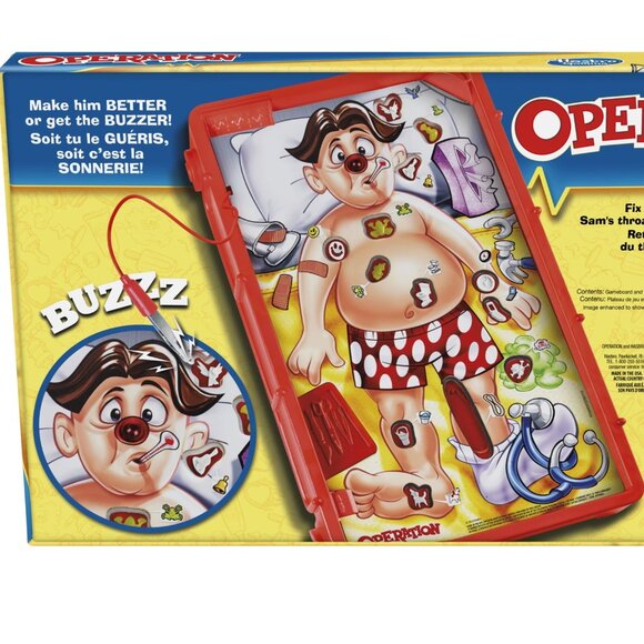 Operation Bilingual Edition Classic Game New Sealed Hasbro for Age 6+ - Picture 5 of 11